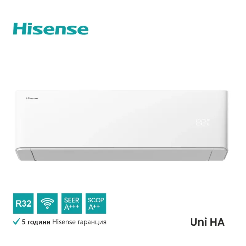 Инверторен климатик Hisense HA25XU00G/AS25XU0EW Uni HA WiFi, 9000 BTU Инверторен климатик Hisense HA25XU00G/AS25XU0EW Uni HA WiFi, 9000 BTU | Лотос Клима