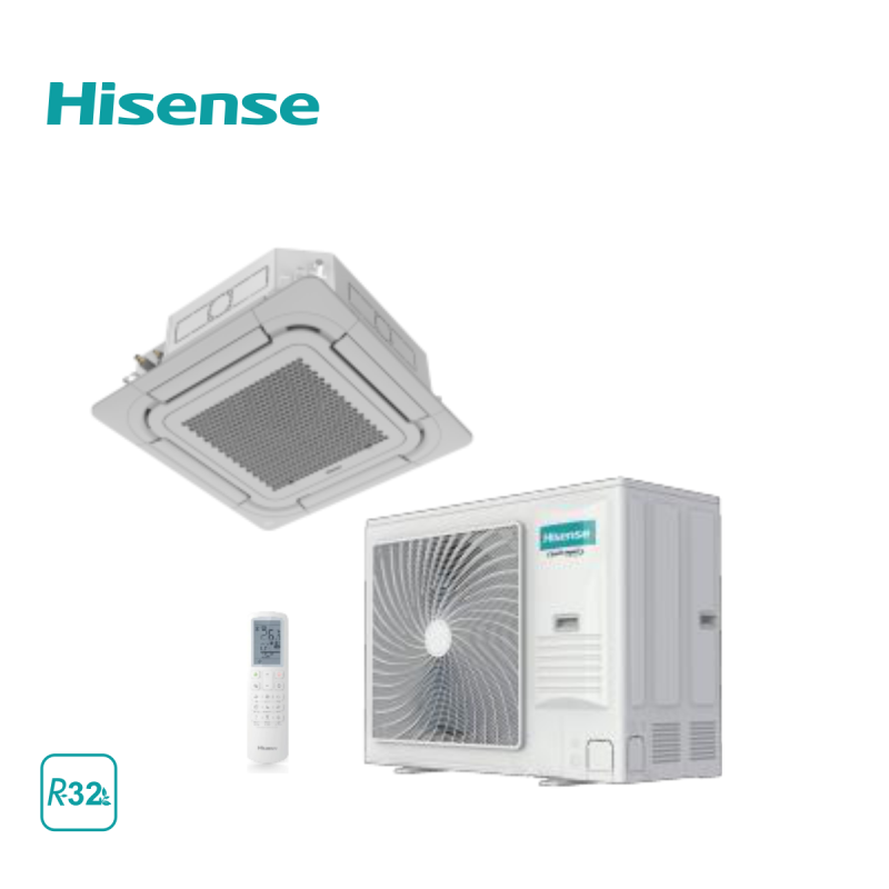 Hisense, касетъчен климатик с панел PE-QFA-CD, 24000 BTU | Лотос Клима