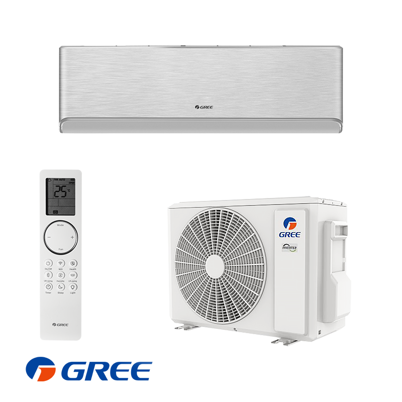 Инверторен климатик Gree Airy GWH09AVCXB-K6DNA1B - сребърен | Лотос Клима