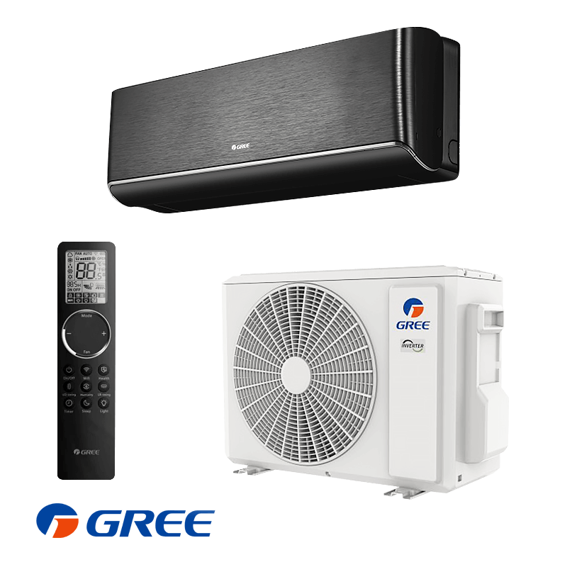 Инверторен климатик Gree Airy GWH12AVCXD-K6DNA1A - черен Инверторен климатик Gree Airy GWH12AVCXD-K6DNA1A - черен | Лотос Клима