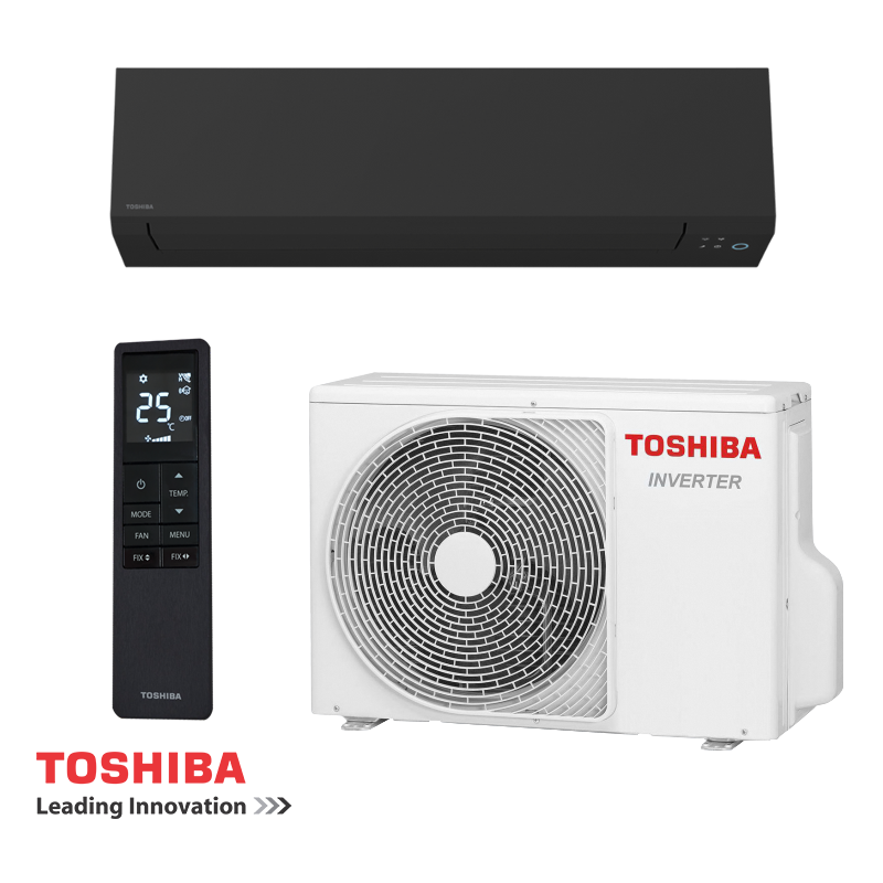 Инверторен климатик Toshiba Shorai Edge RAS-B10G3KVSGB-E + RAS-10J2AVSG-E1 - черен | Лотос Клима