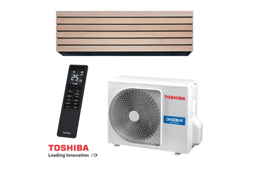 Инверторен климатик Toshiba Super Daiseikai 10 WOOD RAS-B10S4KVDG-E / RAS-10S4AVPG-E